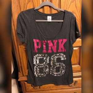 Victoria’s Secret Pink sequin t-shirt M L